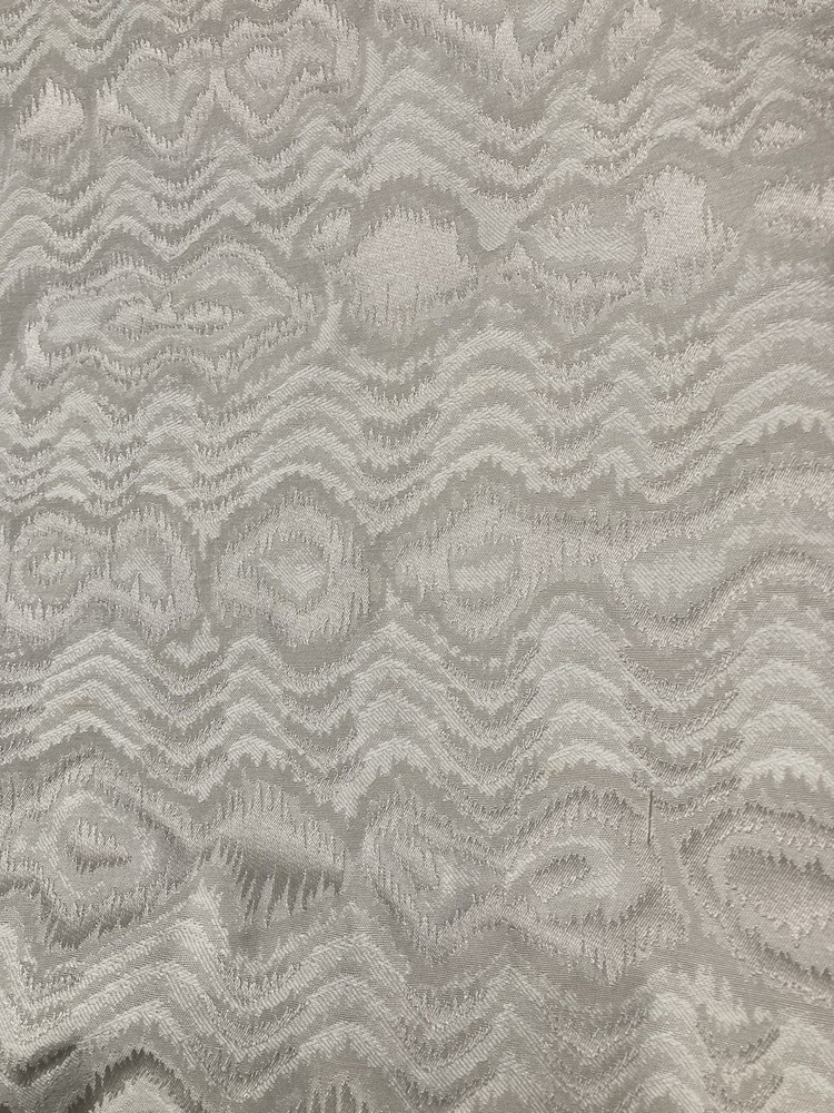 Off White Cream Upholstery Fabric Abstract Textured Matte Shine 1 Yd X 55”