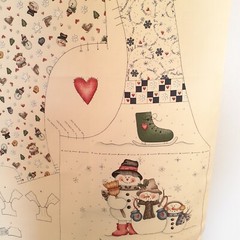 Dianna Marcum for Marcus Brothers Snow Buddies Vest Panel One Size Cream/Ivory