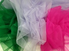 Hot Pink TULLE Netting STRETCH ON THE WIDTH FASHION FABRIC SOLD BY THE YARD