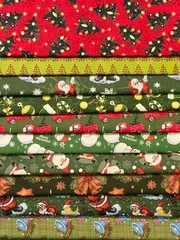 Quilting Fabric Lot – Christmas Holiday Winter, 10 Fat Quarters + 1 FREE!