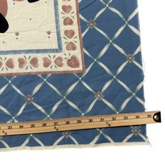 Princess Fabrics Inc Vintage Cotton Quilt Panel Pattern 295 BW Nursery Dolls