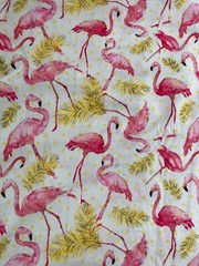 8 Yards of Pink Flamingo Fever By David Textiles ~ 1 UNCUT Continuous Piece ~