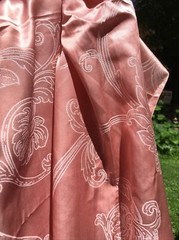 36”x54” pink 60% Silk 40%Cotton Jacquard Fabric lining Home Deco pillowcase
