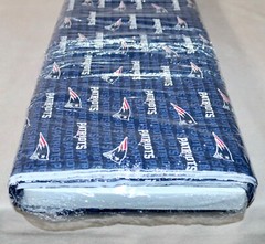 New England Patriots ~ Mini Logo Pattern NFL Cotton Fabric 1/4 Yard 9” X 58” New