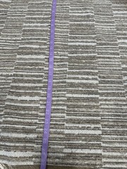 Jane Clayton striped boucle Upholstery Fabric remnant 27″ WHS 3406