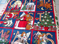 Vintage 1993 Fabric Traditions Susan Winget Merry Christmas Quilt Panel #2022