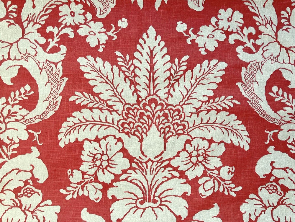 Brunshwig & Fils Gaston Y Daniela Tebas Fabric 5 Yds Cotton Handprint Spain