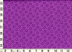 Grape Purple Flowers Dark Centers Quilting & Sewing Fabric by the Yard #761