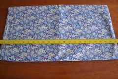 21″ Long, Vintage, Cream Lavender Blue on Navy Quilting Cotton, Peter Pan, N640