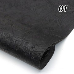 30x137cm Swirls Bump Textured Faux Leather Synthetic Leather Fabric Sheets DIY