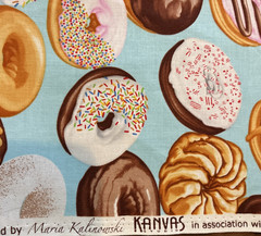 DOUGHNUTS Maria Kalinowski Benartex Kanvas Studio Fabric 1 YARD