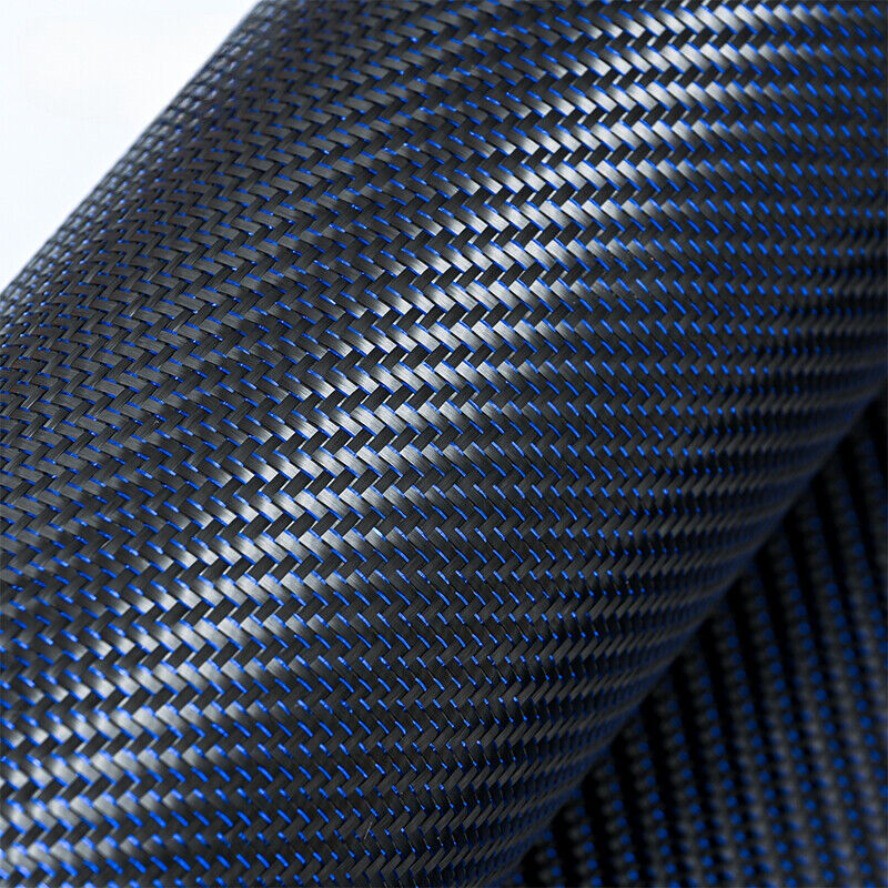 3K Carbon Fiber Blue Metallic Reflection Mixed Twill 20*20cm small sample