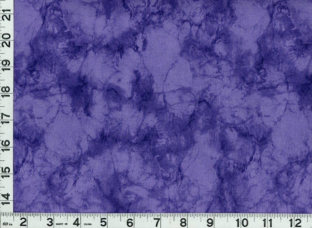 Dark Lilac Purple Marbled Blender Quilting & Sewing Fabric by Yard #2285
