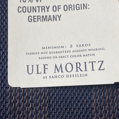 Bergamo Atlantis Fabric Sample 8″x11″ 50535 Grid Pattern 55”W Ulf Moritz Germany