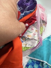 Mixed Fabric Scraps Remnants Lot Cotton Prints Solids Minky Plush Sewing Crafts