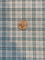 Cotton Fabric Marcus Nancy Rink Marcella Plaid Aqua
