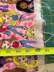 Bratz Fashion Dolls Design Satin feel Pink Fabric 3 Yds 56″ wide JoAnn Fabric