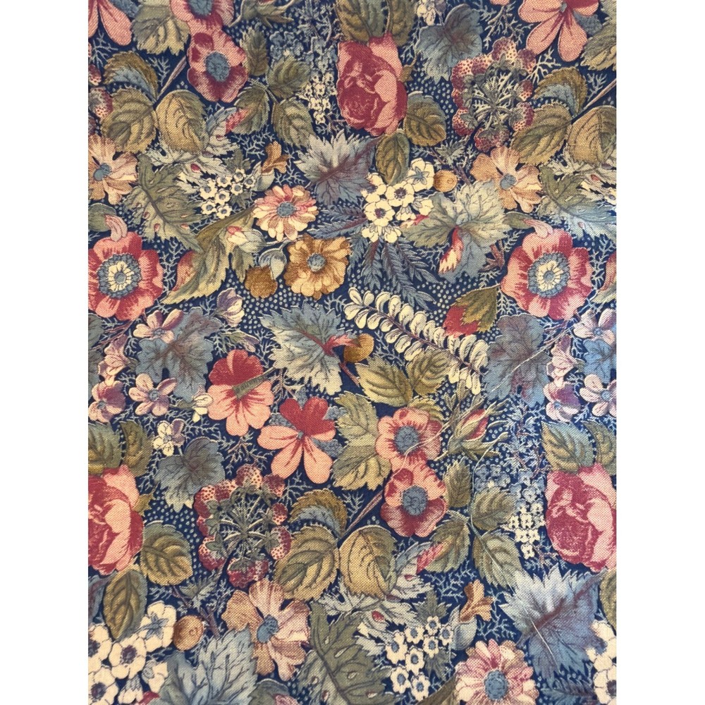 Vintage Concord Fabrics Floral Cotton Textile Cottagecore Grandmacore Victorian