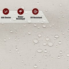 600D Fabric by The Yard, 58″ W 600D Upholstery Polyester Material, Indoor Out…