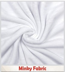 Barcelonaetta Minky Fabric Two Yards White 58/60″ Solid Plush Cozy Comfy