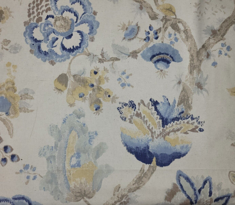 Winslow in Freshair BTY Richloom 80% Cotton / 20% Linen 54″ Floral Blue