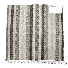 Upholstery Fabric Squares Cream Tan Brown Red Blue Muted Stripes 17″ Lot of 9