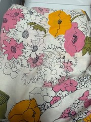 Vintage 70s Burlington House “Spring Bouquet” Full / Double Flat & Fitted set