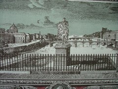 Marvic Textiles Curtain Fabric Les Vues De Paris Mulberry Upholstery Cushion