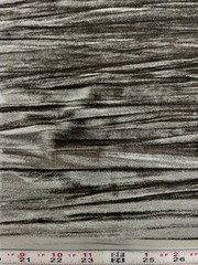 Pauline TAUPE BROWN Wrinkled Polyester Crushed Stretch Velvet Fabric by the Yar