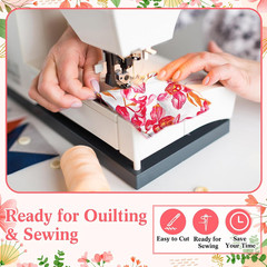 60Pcs Pink Floral Jelly Cotton Fabric Roll 2.5” X 40” Sewing Quilting Fabric R