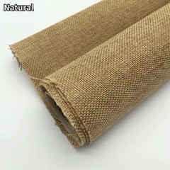 1M Self Adhesive Linen Fabric DIY Wallpaper Upholstery Crafts Furniture Material