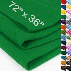 Emerald Green Large Felt Fabric 72″ X 36 “, 1.4 Mm Thick Soft Felt