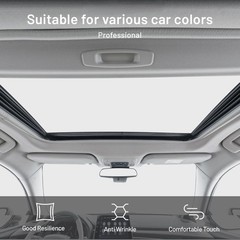 Auto Headliner Fabric 142″ L x 60″ W Foam Backing – Gray Mesh Replacement Materi