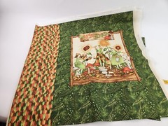 Earth Angels Mushroom Fairies Reusable Bags Fabric Panel Pattern & Extra Squares