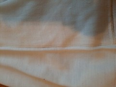 Vintage cream/white acrylic sweater knit fabric tube Kandol 2 pieces 1975