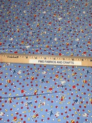 Moda 30s Playtime 100% cotton fabric by the yard 36×44 Sky Blue 23373 17