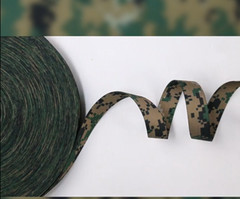 Digital Camouflage Webbing Non-elastic Edging Strips Bag Strap f DIY 2.5cm Width