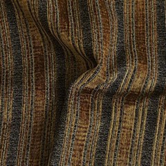 Burch Fabrics Ledger Golden Raised Chenille Stripe Upholstery Fabric