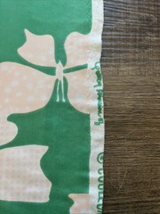 Vtg. Fabric 1960s 70s Butterfly Polka Dot Polyester Knit Mod Groovy 45″ x 109″