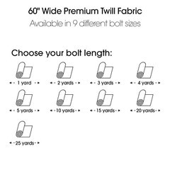 Royal Blue Poly Cotton Twill Fabric – 60″ Wide – Sold by the Yard & Bolt