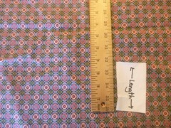 Pink and Green Geometric Design with Blue Cotton Fabric (44″ Wide x 36″ long)