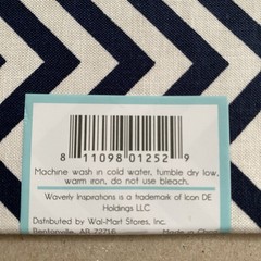 Black White Zig Zag Chevron Waverly Inspirations 100% Cotton Fat Quarter 18×21