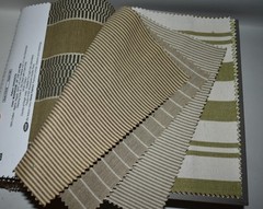 Big FABRIC SAMPLE BOOK Multi-Color Ticking Stripe SHORELINE 75pcs LOT Cotton