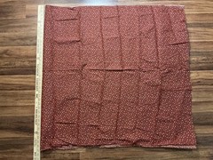 Cotton Calico Fabric Mini Flowers on Rusty Brown 72in x 37in Wide