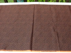 1 Yard 22″ X 44″ Autumn Accents Jo-Ann’s Exclusive Fabric Black With Orange Dots