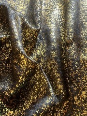Black / Gold Metallic Damask Jacquard Brocade Fabric (110 in.) Sold By The Yd
