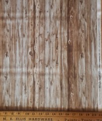 Penny Rose Fabrics WOOD PRINT 1/2 yd cotton GRAIN fencing HOLD Your HORSES Coll