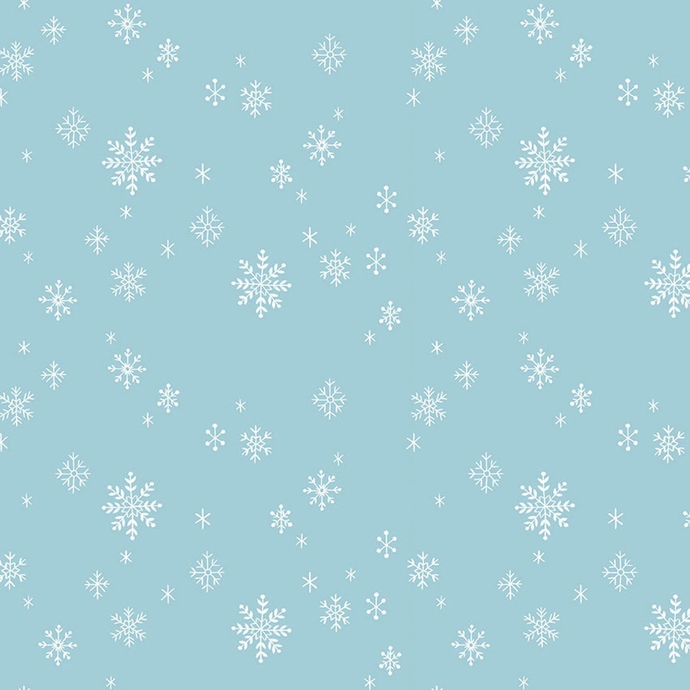 ~ Riley Blake Northern Lights Flannel Fabric F15004Sky Let It Snow Double Nap ~