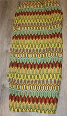Vintage Chevron Zig Zag Mult-Color Knit Fabric 7 Yards