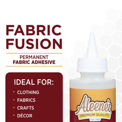 23473 Fabric Fusion Permanent Fabric Adhesive ,Clear,4Oz